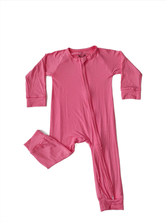 Bubblegum Pink Double Zipper Sleeper