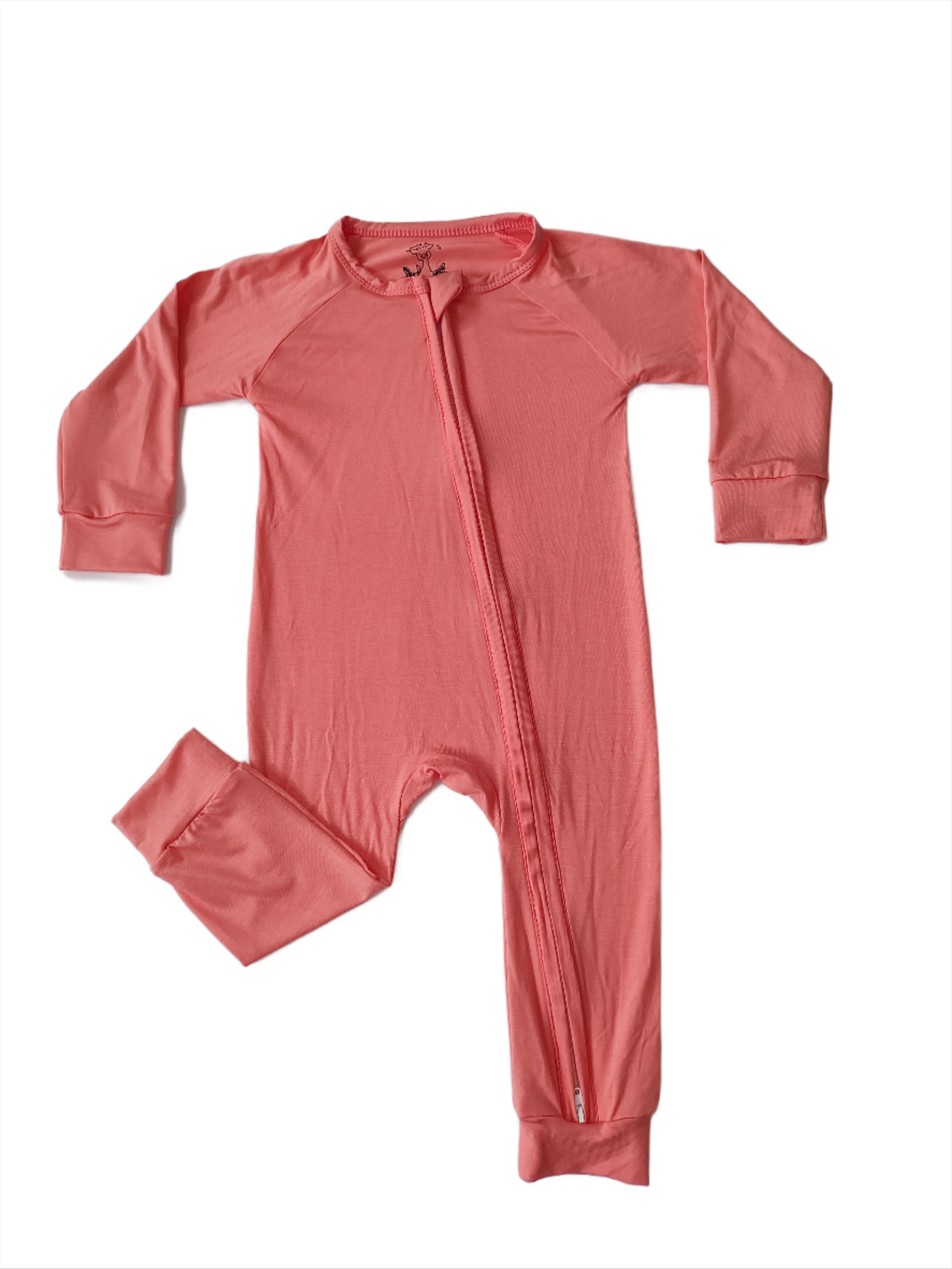 Peach Pink Double Zipper Sleeper